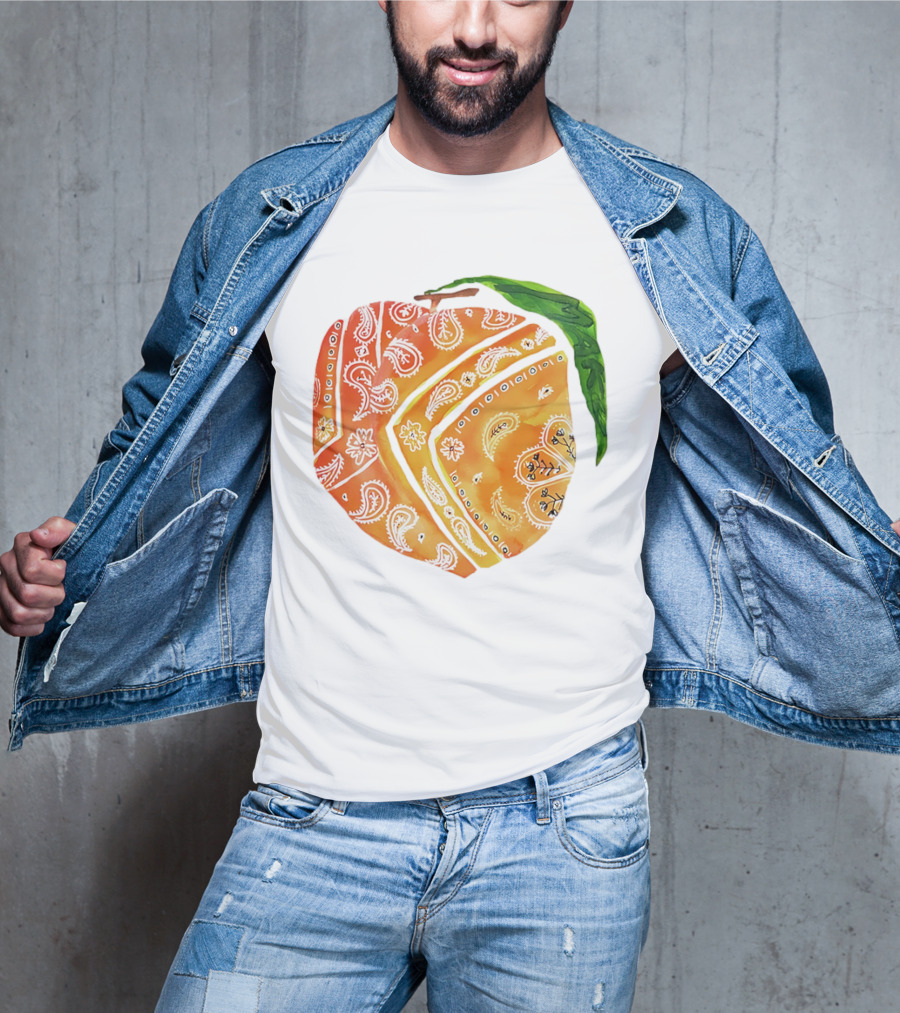 Peach Paisley Pattern Please T-Shirt