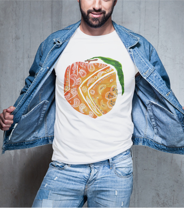 Peach Paisley Pattern Please T-Shirt