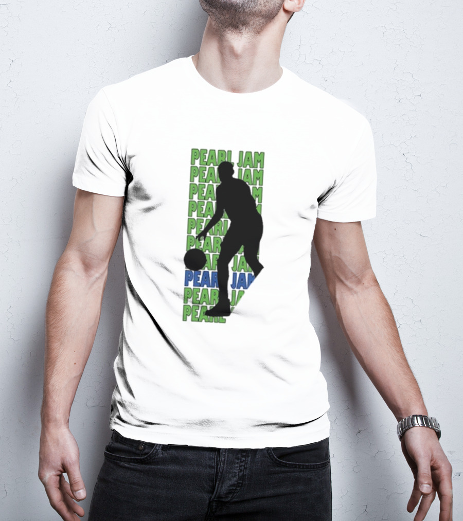 Pearl Jam Dark Matter Tour 2025 Atlanta Event At State Farm Arena April 29 May 1 Dribbler Silhouette T-Shirt