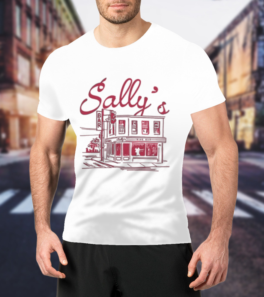 Sally’s Wine Bar Sketch Illustration T-Shirt