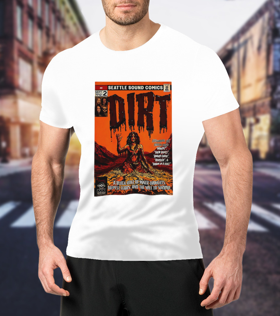 Seattle Sound Comics Dirt Horror August 1992 Issues Would Then Bones Angry Chair Rooster Down In A Hole T-Shirt
