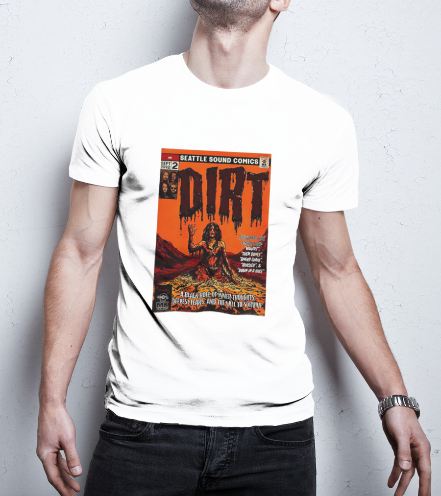 Seattle Sound Comics Dirt Horror August 1992 Issues Would Then Bones Angry Chair Rooster Down In A Hole T-Shirt