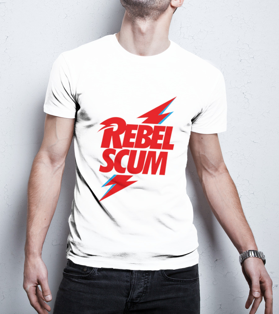 Rebel Scum Red Bold Lightning Letters T-Shirt