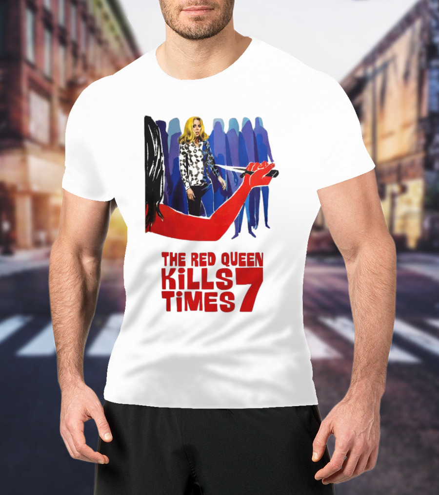 The Red Queen Kills Seven Times Red Arm Woman And Figures T-Shirt