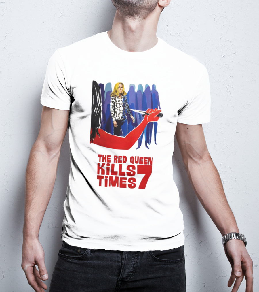 The Red Queen Kills Seven Times Red Arm Woman And Figures T-Shirt