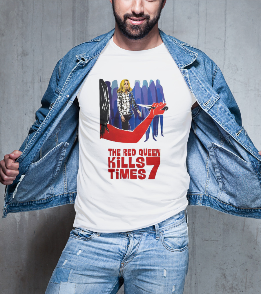 The Red Queen Kills Seven Times Red Arm Woman And Figures T-Shirt