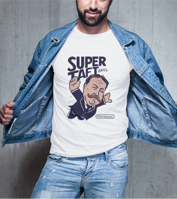 Super Taft Bros Cincinnati Caricature Parody William Howard Taft T-Shirt