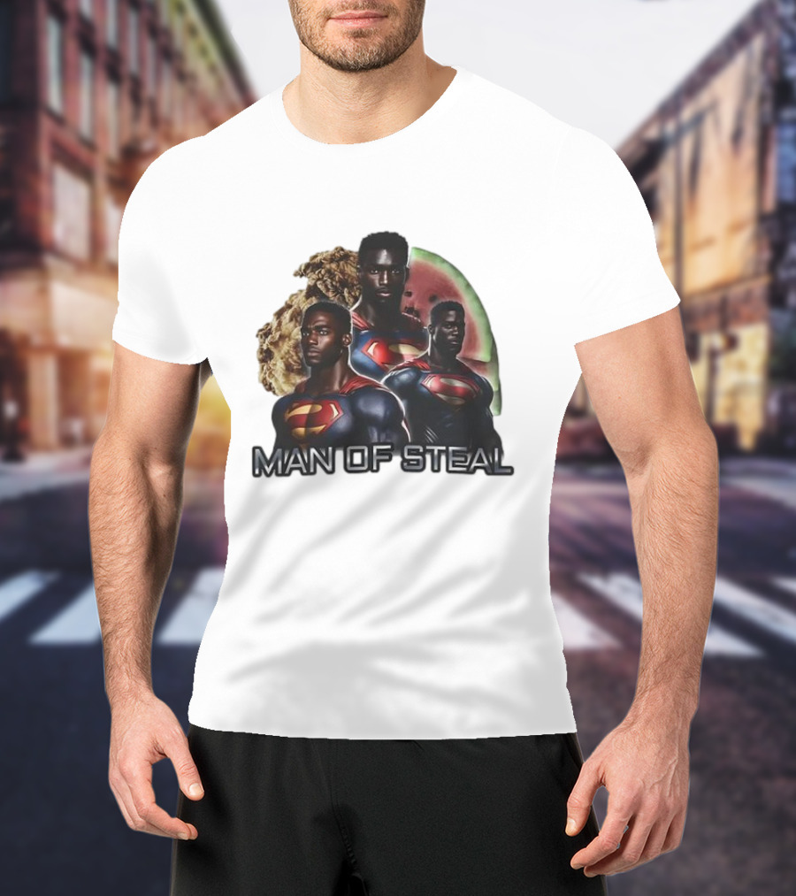 Man Of Steal Superman Cookie Watermelon T-Shirt