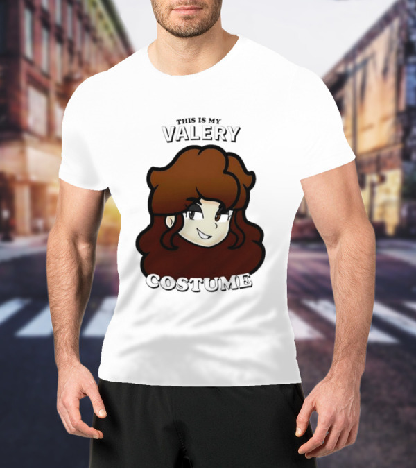 This Is My Valery Costume Cartoon Character Face T-Shirt
