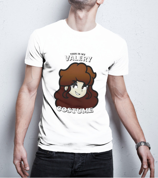 This Is My Valery Costume Cartoon Character Face T-Shirt