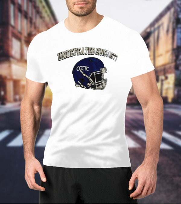 Undefeated Since 1977 CCCTC Football Helmet T-Shirt