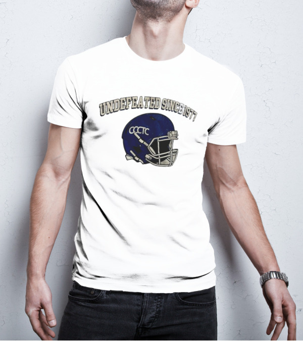 Undefeated Since 1977 CCCTC Football Helmet T-Shirt