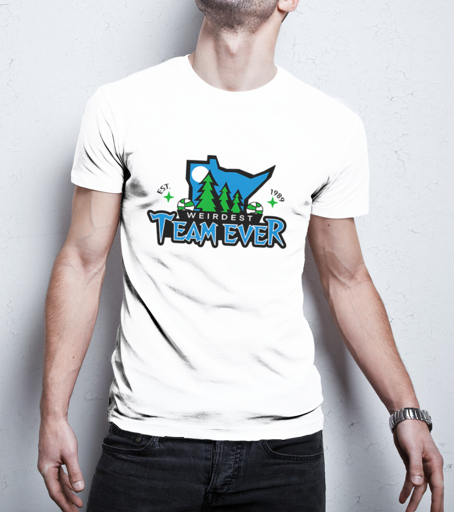 Weirdest Team Ever Forest Trees Established 1989 T-Shirt
