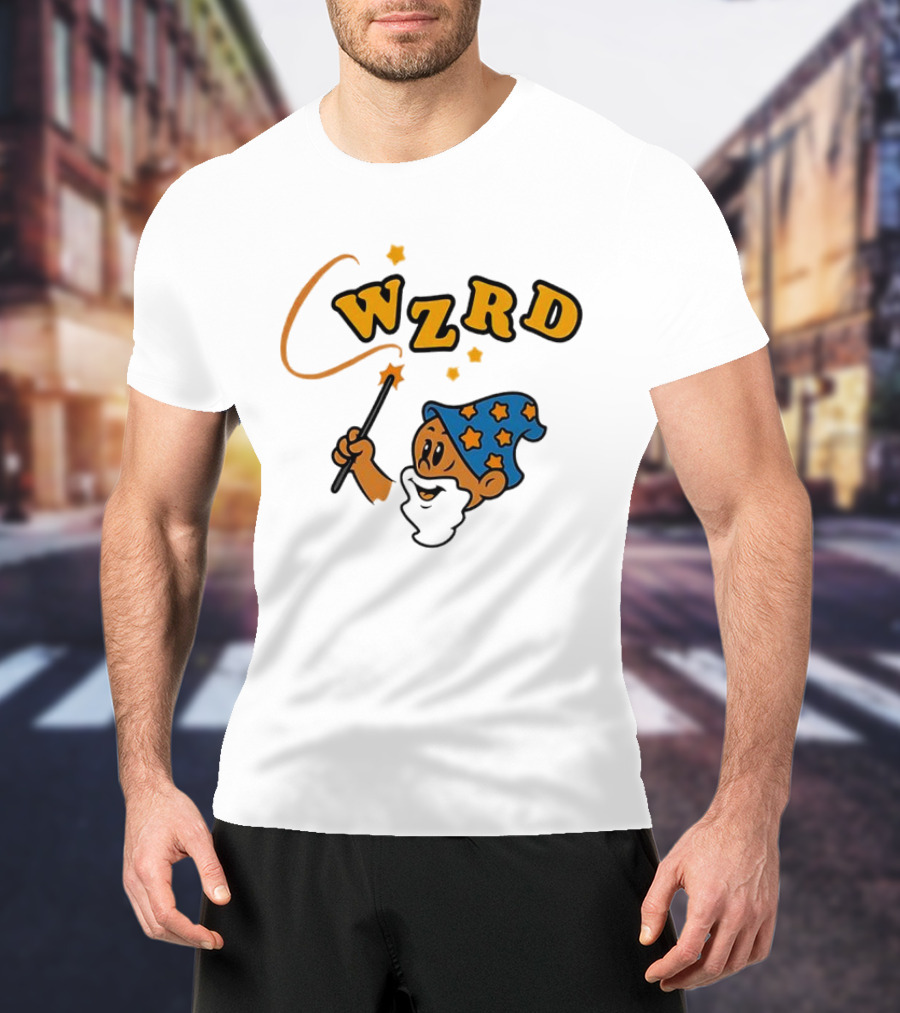 Wzrd Wizard Hat Stars And Wand Graphic T-Shirt