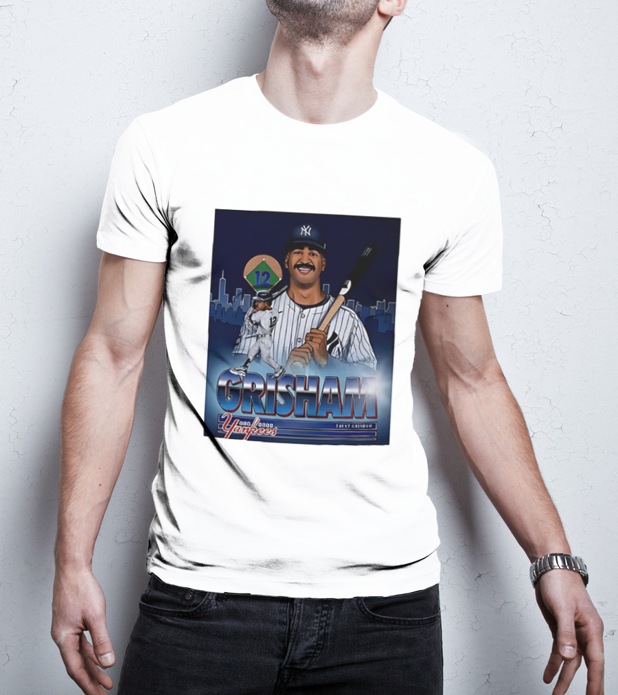 Trent Grisham No.12 Yankees Skyline Baseball T-Shirt