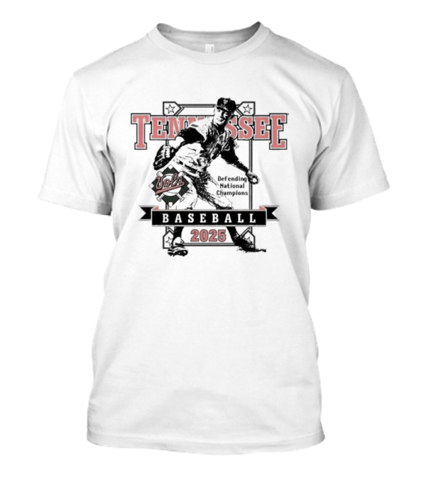 Vols Tennessee Baseball 2025 Opening Day Vintage Style Graphic T-Shirt