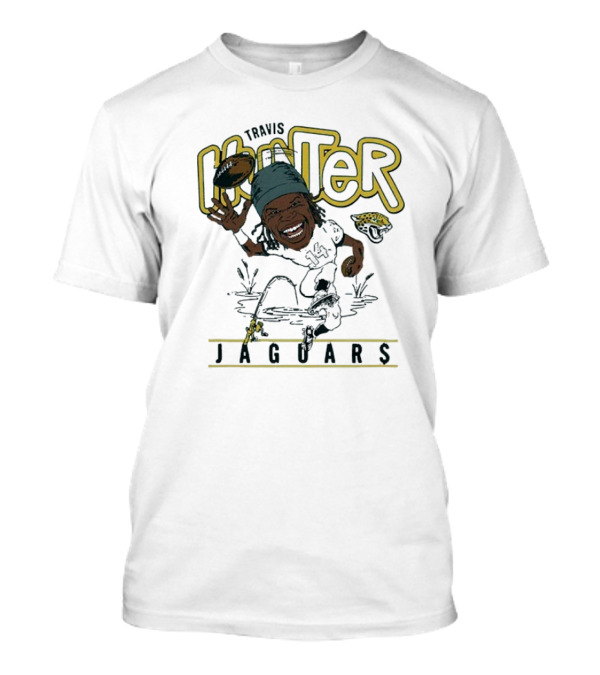 Travis Hunter Jacksonville Jaguars Caricature Football Player Illustration T-Shirt