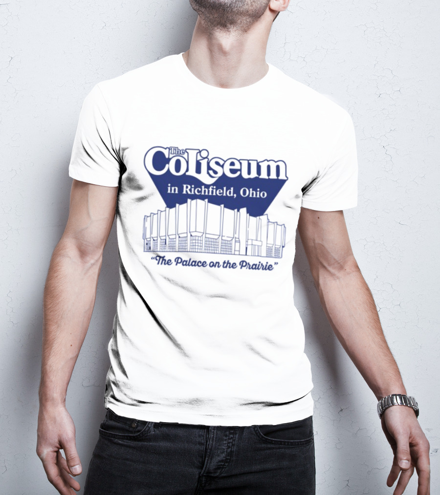 The Coliseum In Richfield Ohio Palace On The Prairie Outline T-Shirt