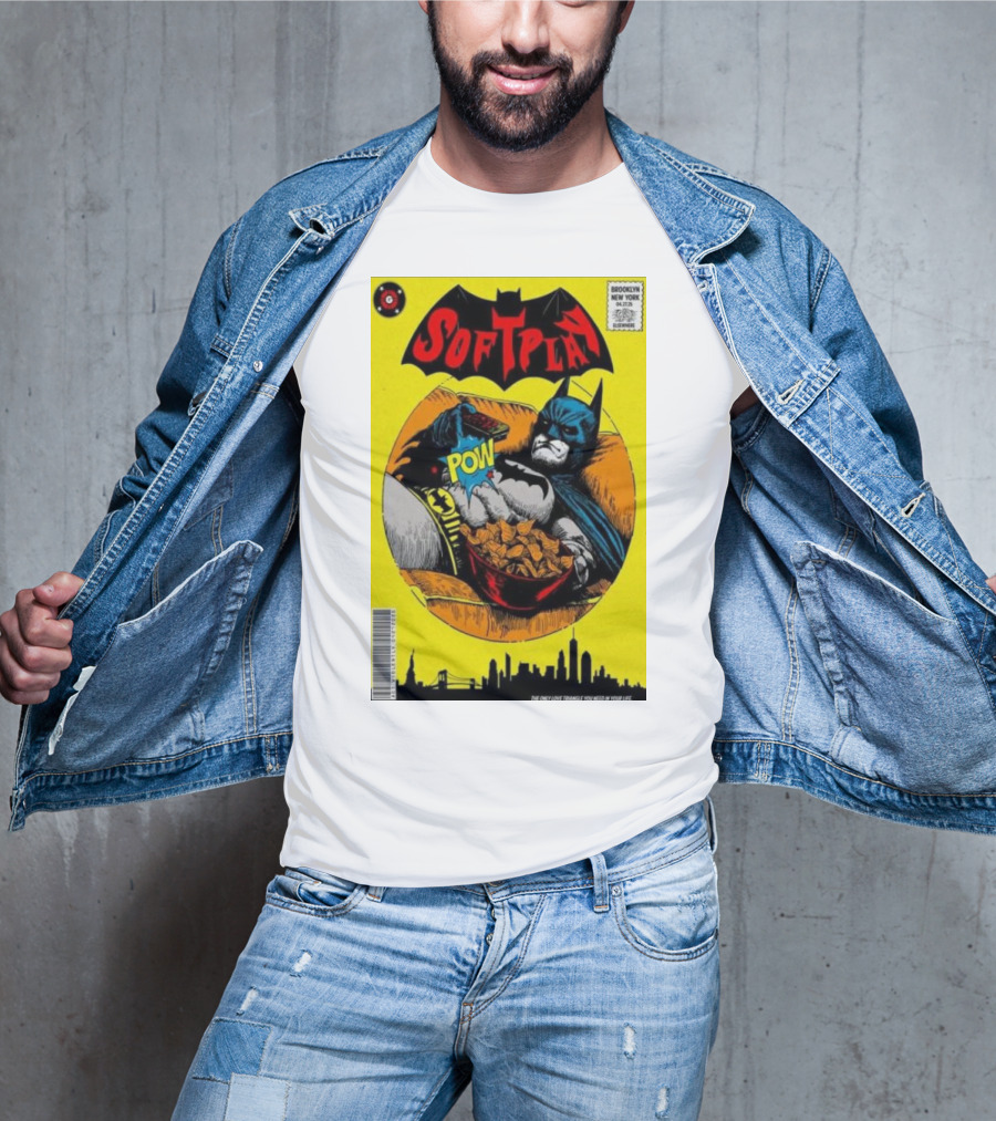Soft Play Brooklyn New York Batman Comic Cereal Pow 2025 T-Shirt