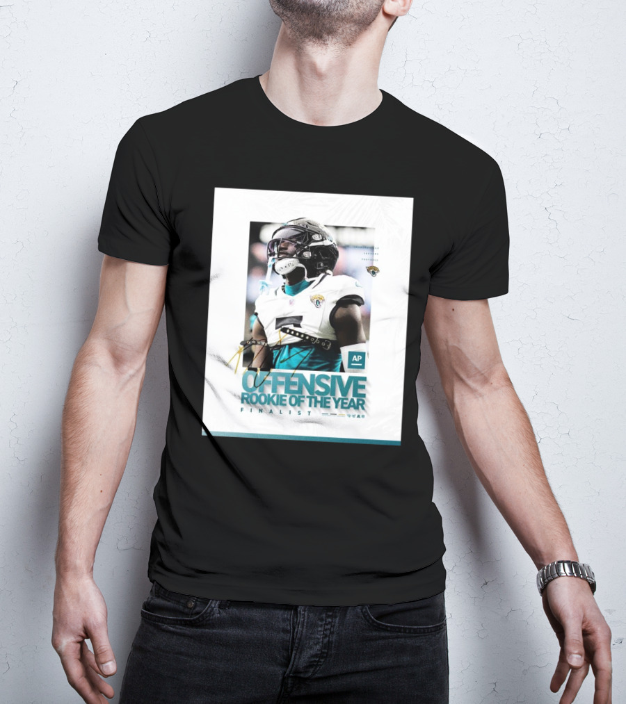 Jacksonville Jaguars Brian Thomas AP Offensive Rookie Of The Year Finalist Signature T-Shirt