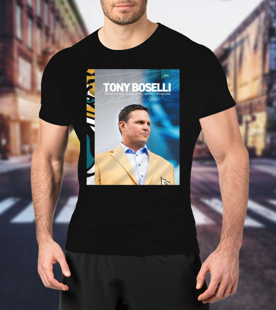 Jacksonville Jaguars Tony Boselli Executive Vice President Of Football Operations T-Shirt