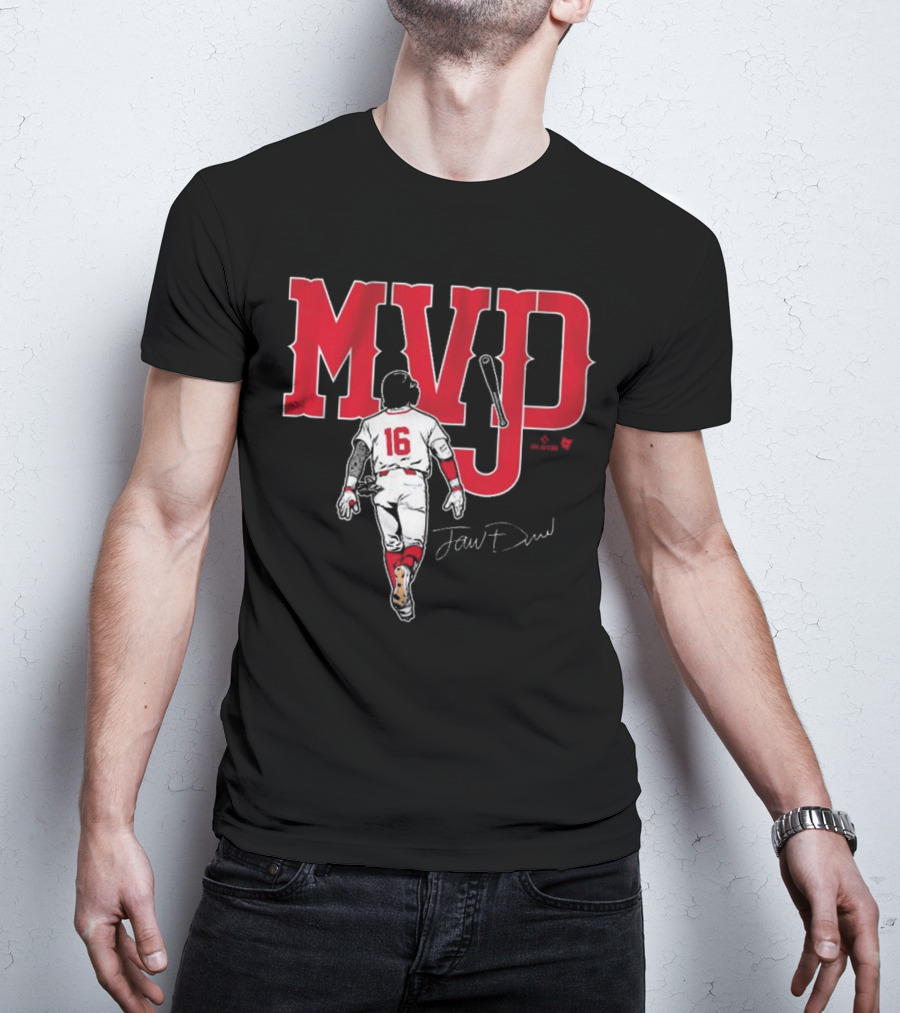 Jarren Duran MVJD 16 Signature Baseball Tribute T-Shirt