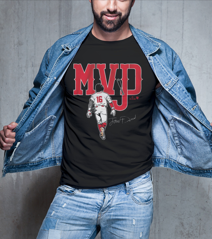 Jarren Duran MVJD 16 Signature Baseball Tribute T-Shirt