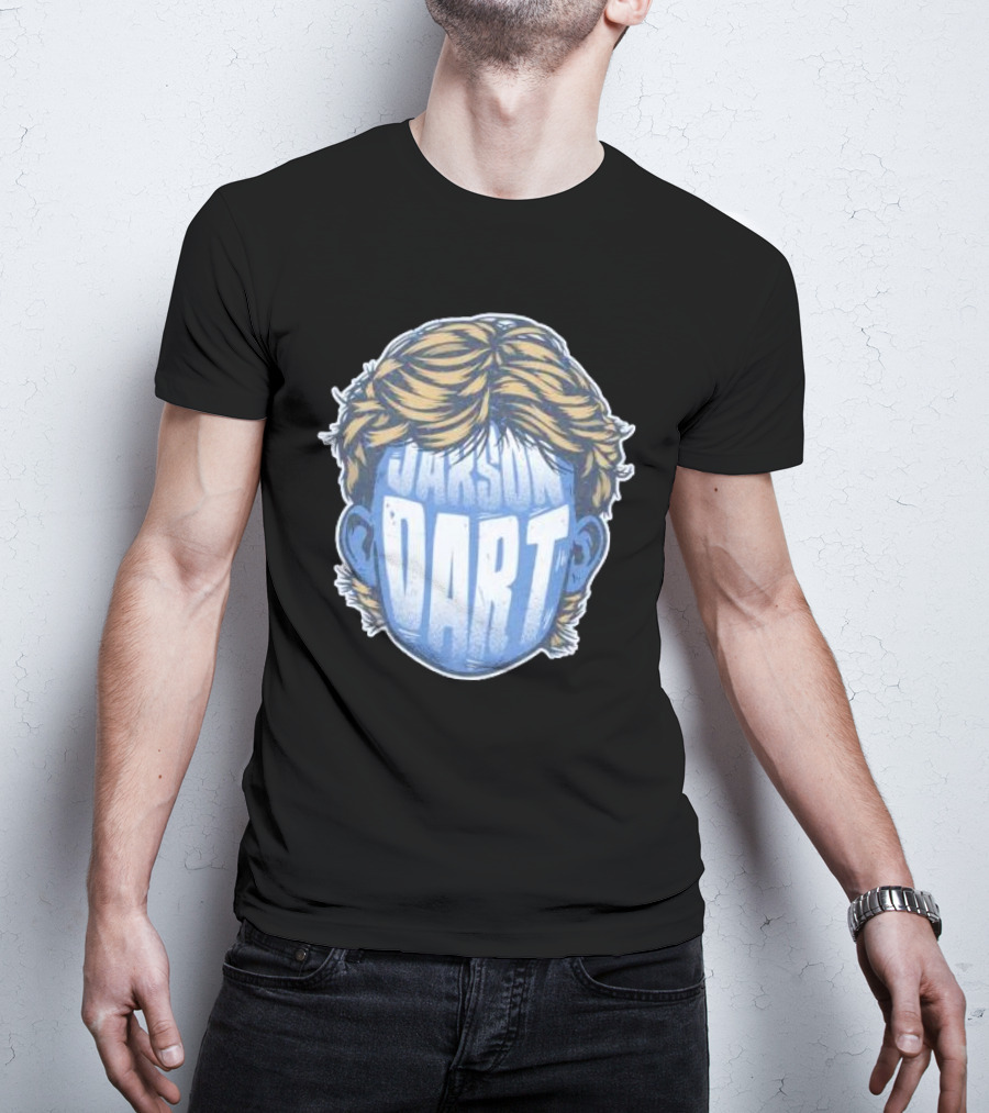 Jaxson Dart Text Face With Blonde Hair T-Shirt