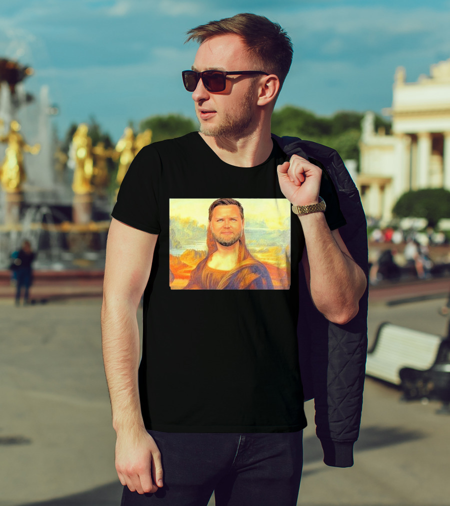 JD Mona Lisa JD Vance Mashup Portrait T-Shirt