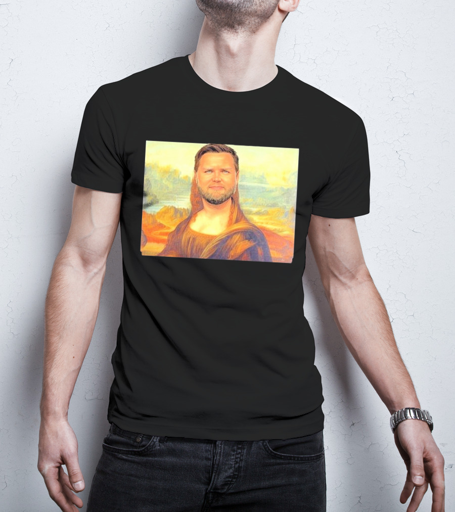 JD Mona Lisa JD Vance Mashup Portrait T-Shirt