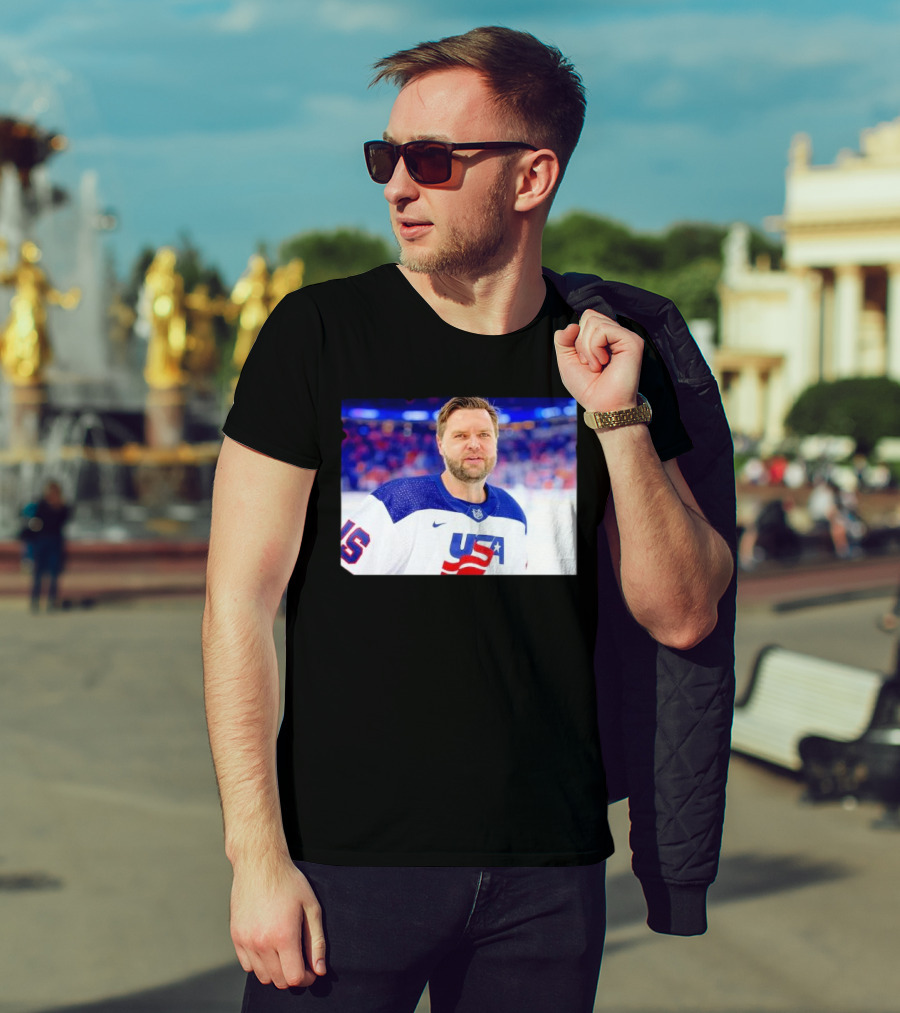"JD Vance USA Hockey 4 Nations Face-Off Winning Games" T-Shirt
