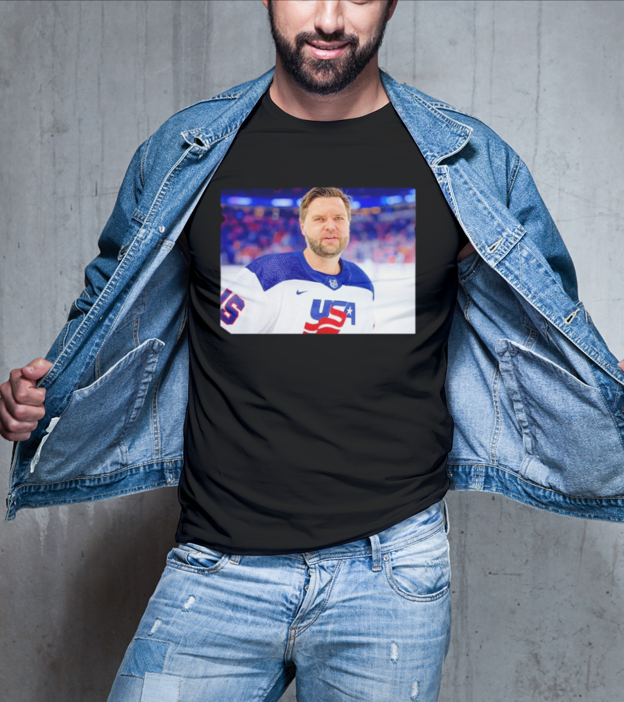 "JD Vance USA Hockey 4 Nations Face-Off Winning Games" T-Shirt