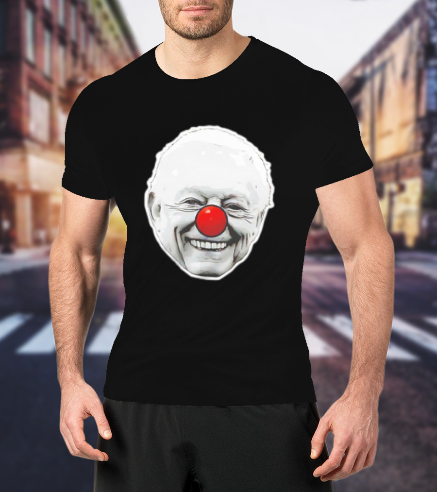 Jerry Jones Clown Red Nose Big Face T-Shirt