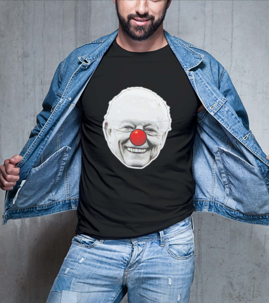 Jerry Jones Clown Red Nose Big Face T-Shirt