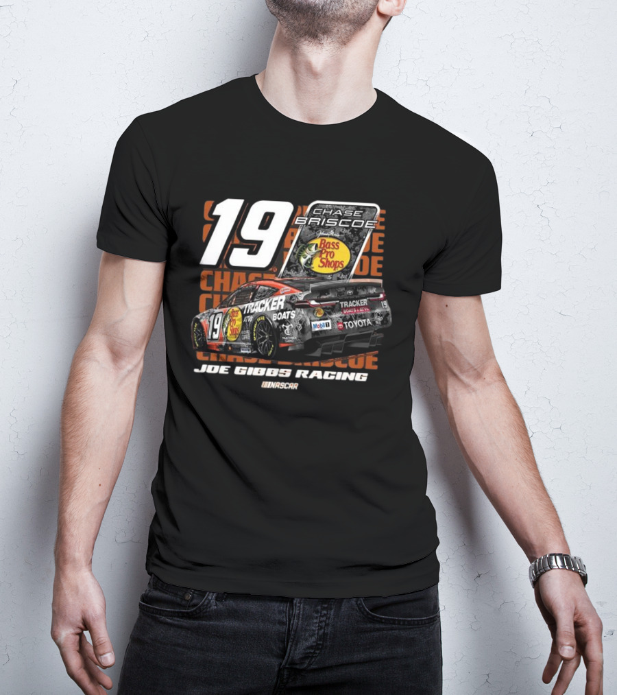 Joe Gibbs Racing Chase Briscoe NASCAR 19 Bass Pro Shops Tracker Youth 2025 T-Shirt