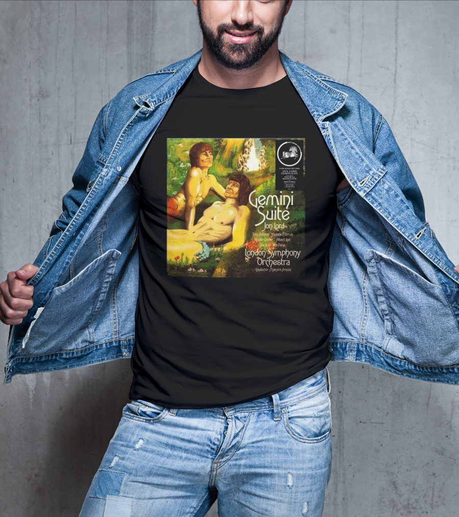 Gemini Suite Jon Lord London Symphony Orchestra Tony Ashton Yvonne Elliman Roger Glover Albert Lee Ian Paice Conductor Malcolm Arnold T-Shirt