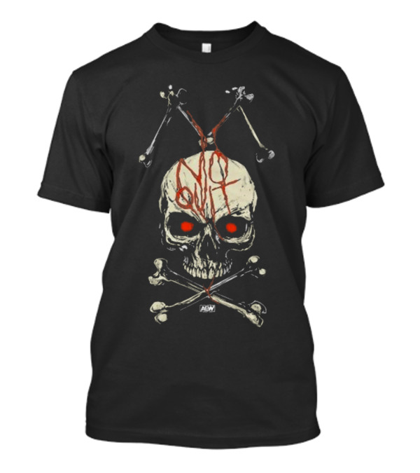 Jon Moxley No Quit Skull And Crossbones Red Eyes T-Shirt