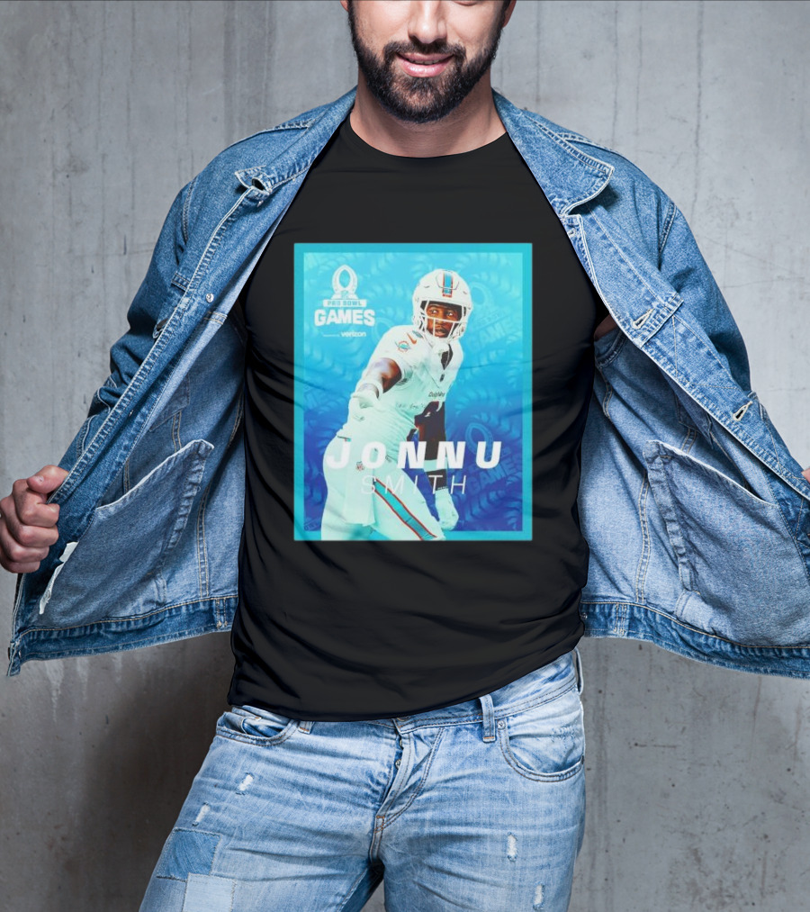 Miami Dolphins Jonnu Smith NFL Pro Bowl Games Verizon T-Shirt