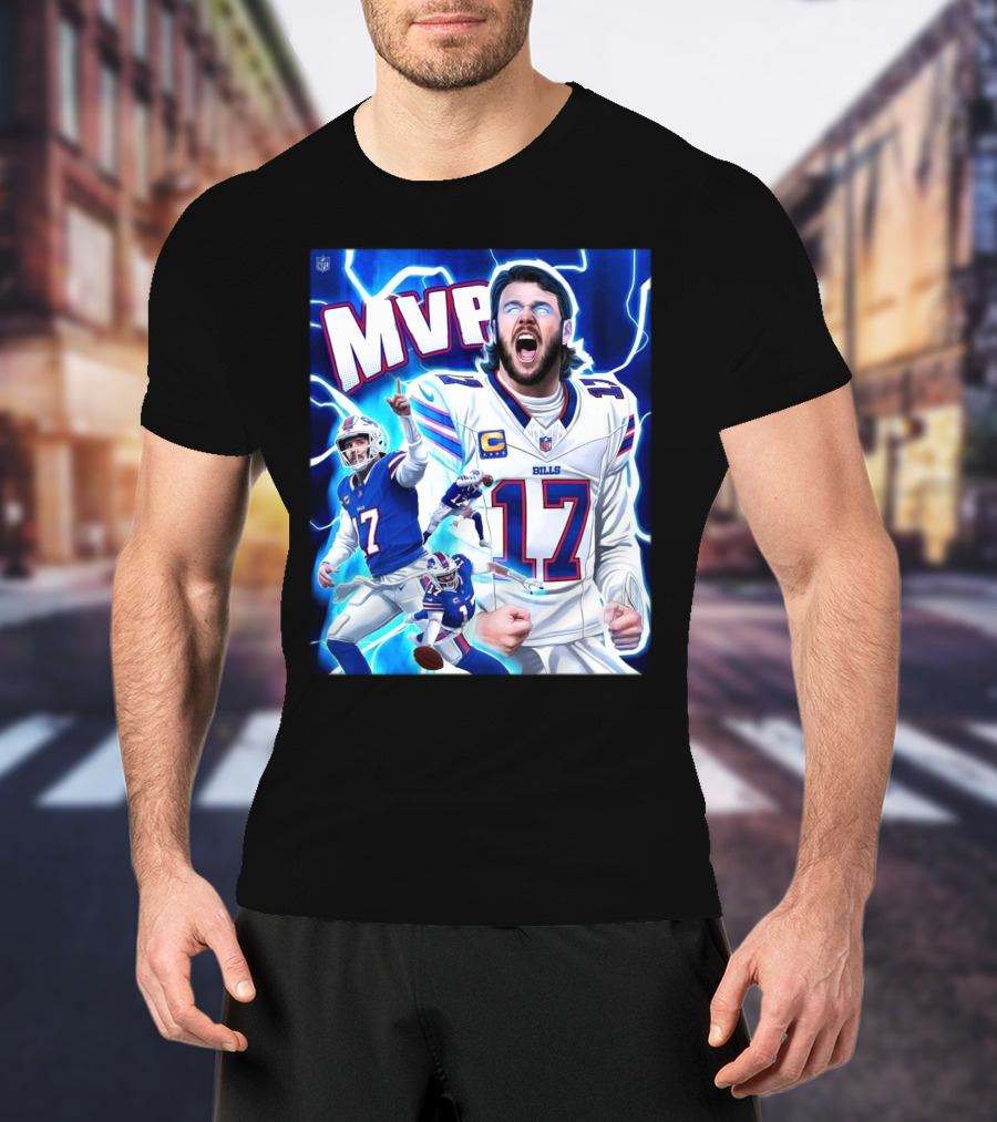 Josh Allen Buffalo Bills MVP 2024 The King Of Bills Mafia Most Valuable Player T-Shirt