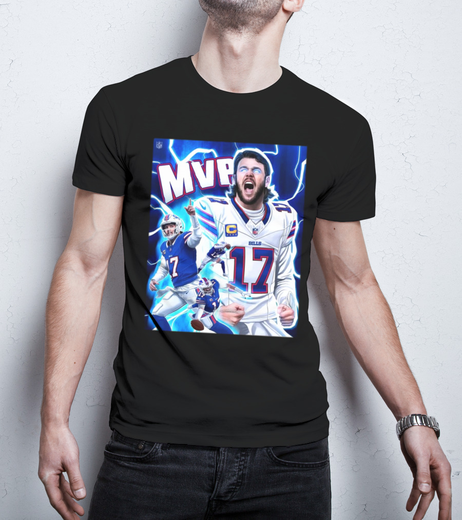 Josh Allen Buffalo Bills MVP 2024 The King Of Bills Mafia Most Valuable Player T-Shirt