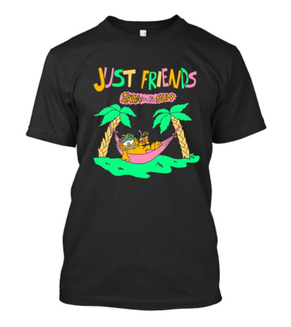 Just Friends Zaza In The Sun Relaxing In Hammock Under Palms T-Shirt