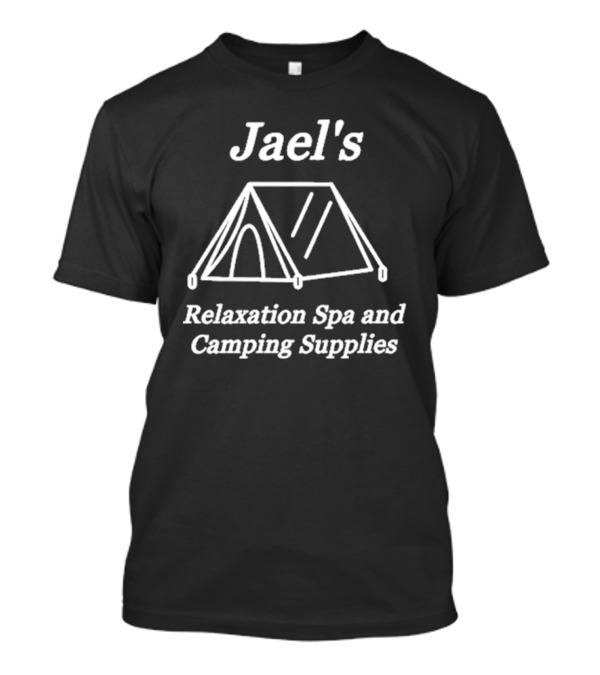 Jael's Relaxation Spa And Camping Supplies Tent Illustration T-Shirt