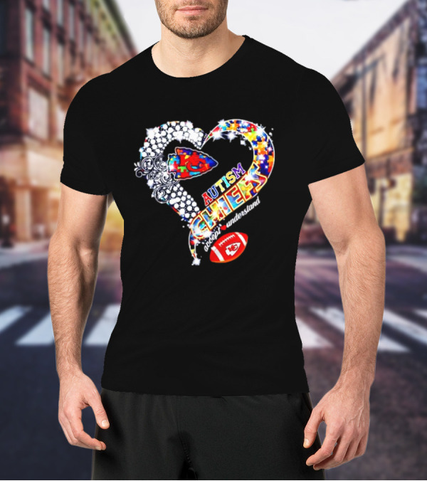 Kansas City Chiefs Autism Heart Accept Understand Love T-Shirt