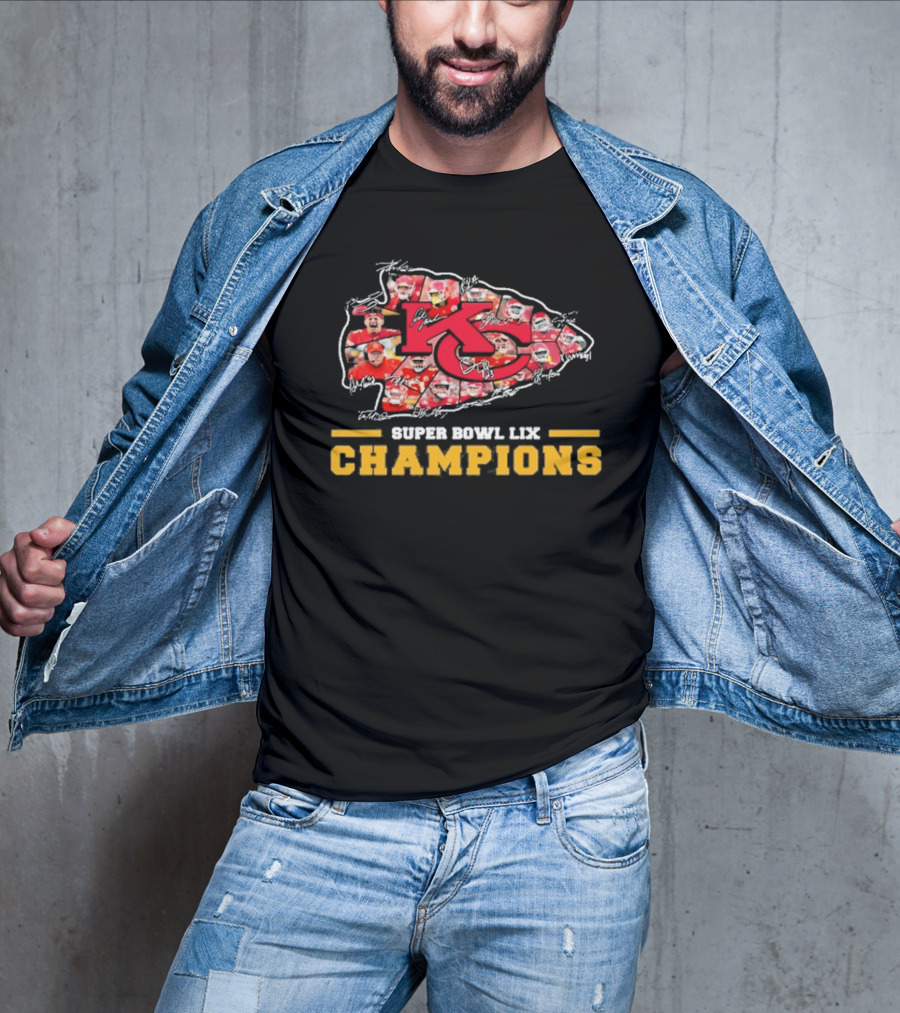 Kansas City Chiefs Players Super Bowl LIX Champions 2024 T-Shirt