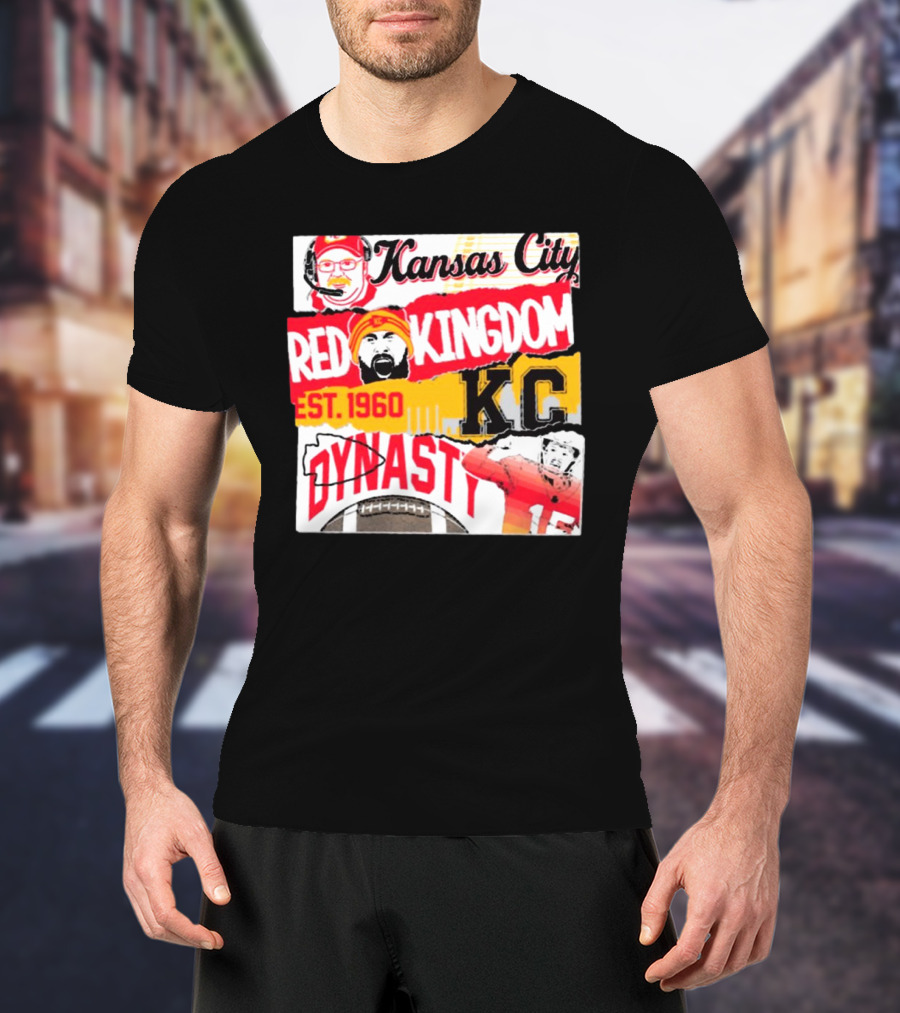 Kansas City Chiefs Red Kingdom Est 1960 KC Dynasty T-Shirt