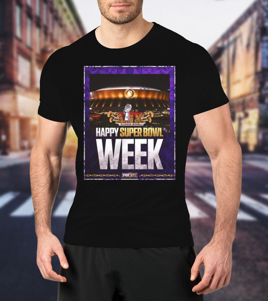 Kansas City Chiefs Vs Philadelphia Eagles NFL Happy Super Bowl LIX Week T-Shirt