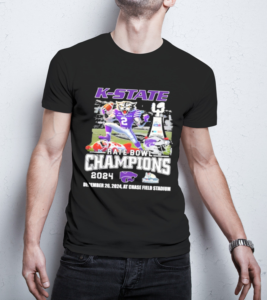 K-State Wildcats Rate Bowl Champions 2024 December 28 At George Field Stadium T-Shirt
