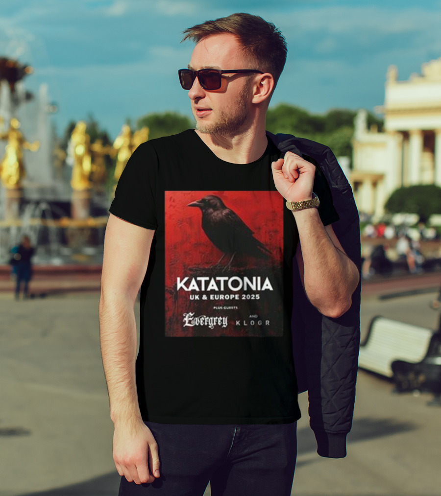 Katatonia UK And Europe 2025 Tour With Guests Evergrey And Klogr Crow Image T-Shirt