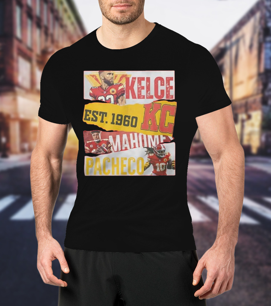 Kelce Mahomes Pacheco KC Est 1960 T-Shirt
