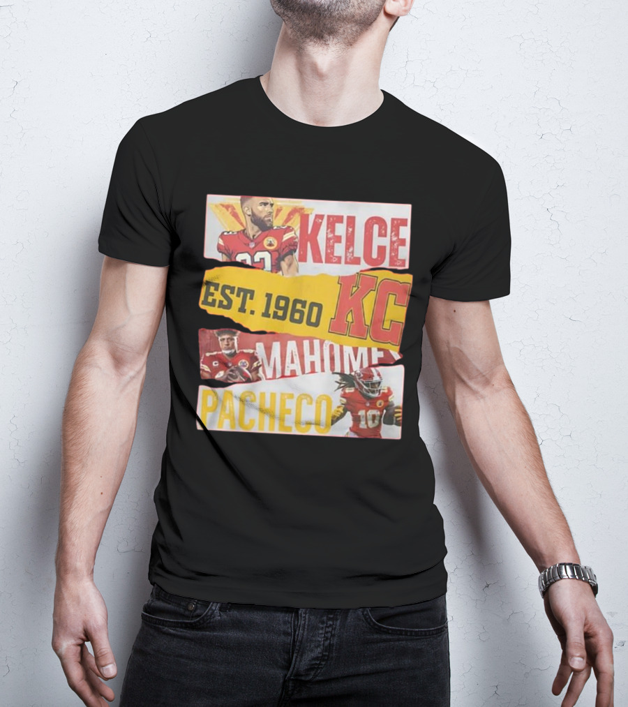 Kelce Mahomes Pacheco KC Est 1960 T-Shirt